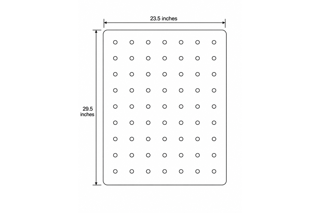 DIWAR Pegboard: 1 piece (23.5 × 29.5 in)
