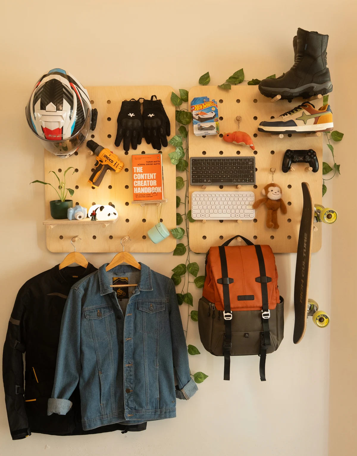 DIWAR wall organiser styled for everyday living