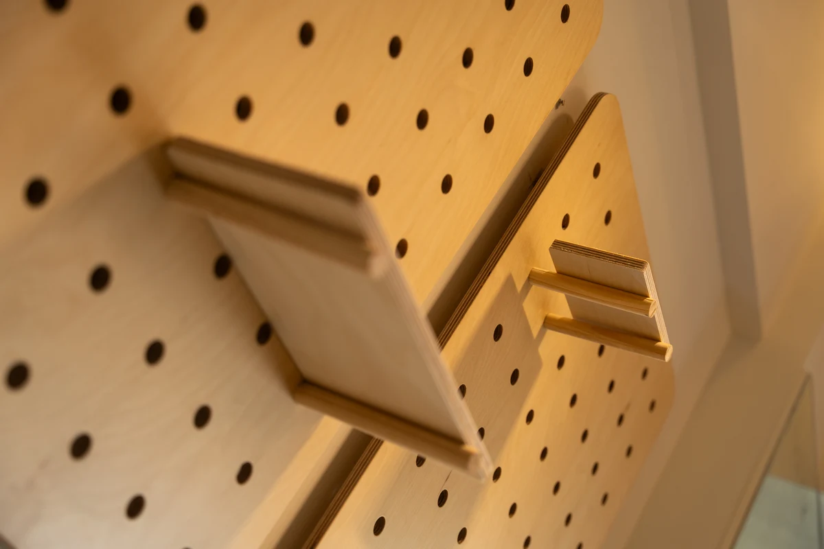 DIWAR pegboard detail